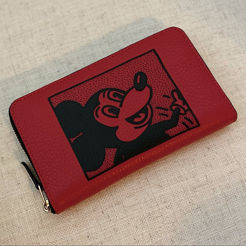 Coach Limited Edition Keith Haring Mickey Mouse wallet. NWT